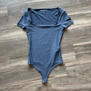 Abercrombie Blue Square neck Bodysuit